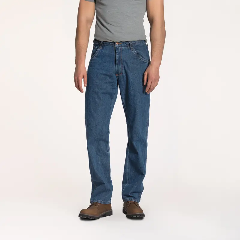 #103 Made In Usa 14 Oz. Dark Stone Washed Relaxed Fit Everyday 5 Pocket Jean 1