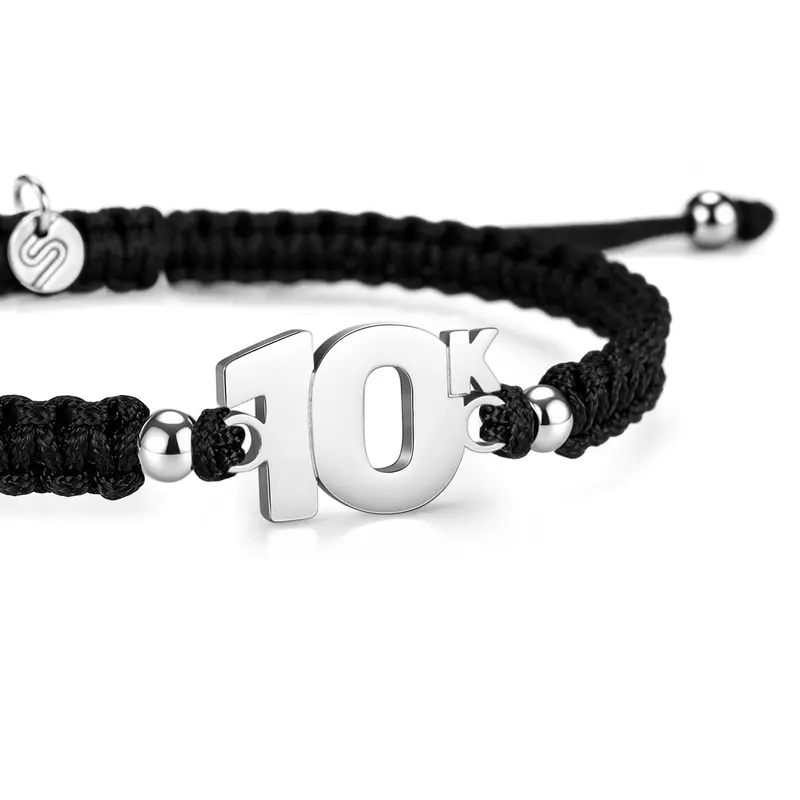 10K Black Braided Bracelet 1