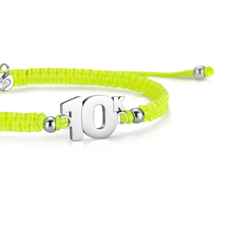 10K Neon Yellow Braided Bracelet 1