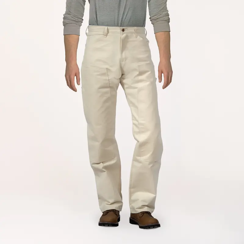 #1101 Made In Usa Natural Drill Double Front Painter Carpenter Dungaree Jean 1
