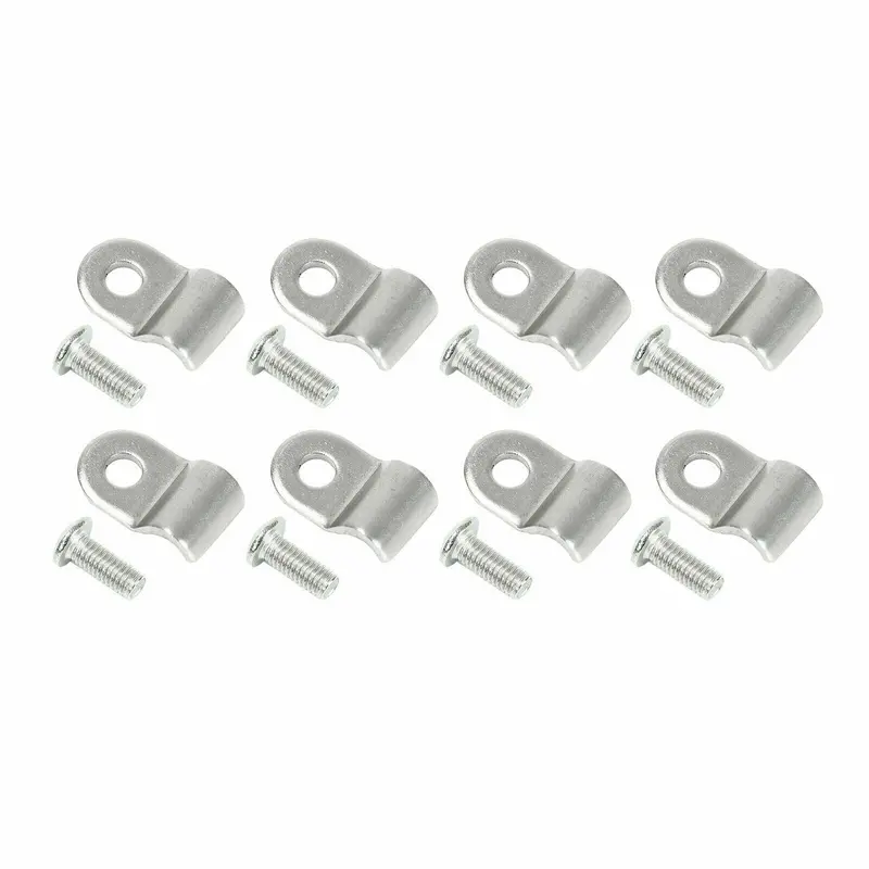 16Pc 3/16" Brake Line Clamps Clips W/Screws Street Rod Rat Rod Hot Rod 1