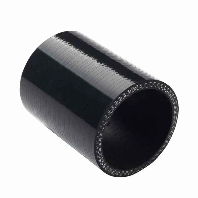2.5" 4Ply Straight Turbo/Intake Pipe 63Mm Silicone Coupler Reducer Hoses Bk 1