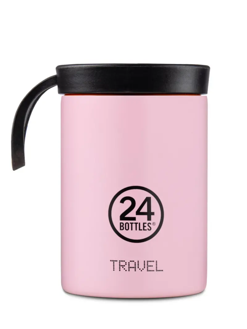 24Bottles Travel Snack Pot Candy Pink 350Ml 1
