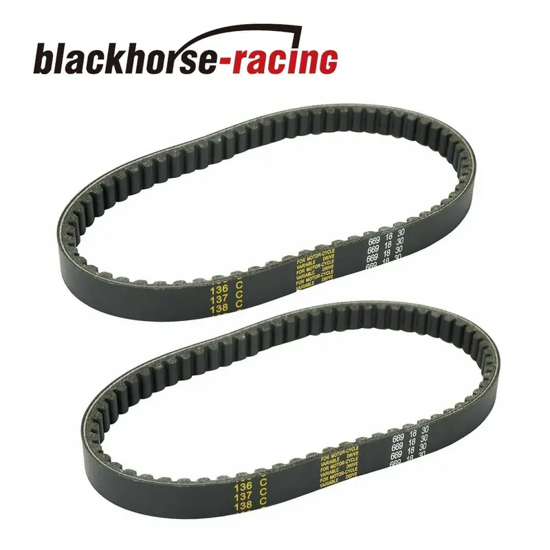 2Pcs 669-18-30 Drive Belt For Gy6 49Cc 50Cc Scooter Moped Go Kart 1