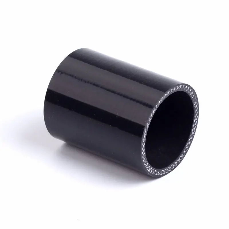 3" 76 Mm Silicone Straight Hose Coupler Turbo Intercooler Pipe Hose Black 1