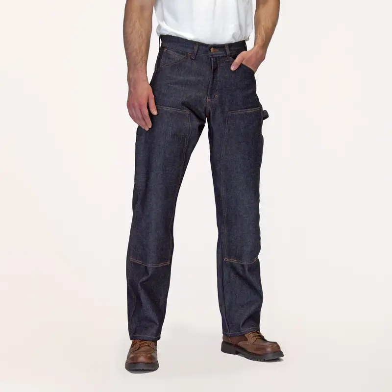 #3303 American Made Jean Double Front Carpenter Dungaree 14 Oz. 1