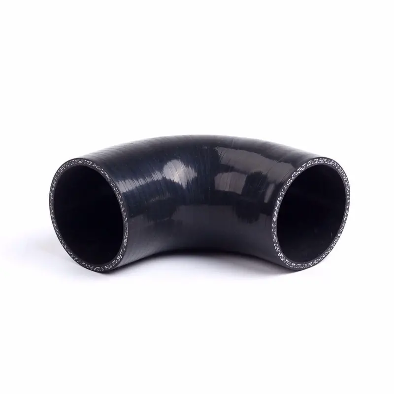 4-Ply 2.0" 90 Degree Intake Tubing/Intercooler Piping Black Silicone Hose 51Mm 1
