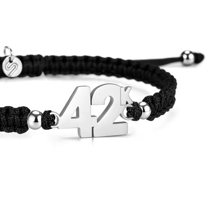42K Black Braided Bracelet 1