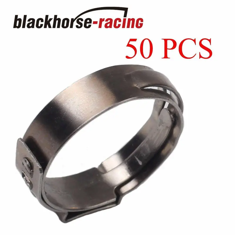 50X 3/4‘’ Pex Clamp Cinch Rings Crimp Pinch Fittings 304 Stainless Steel 1
