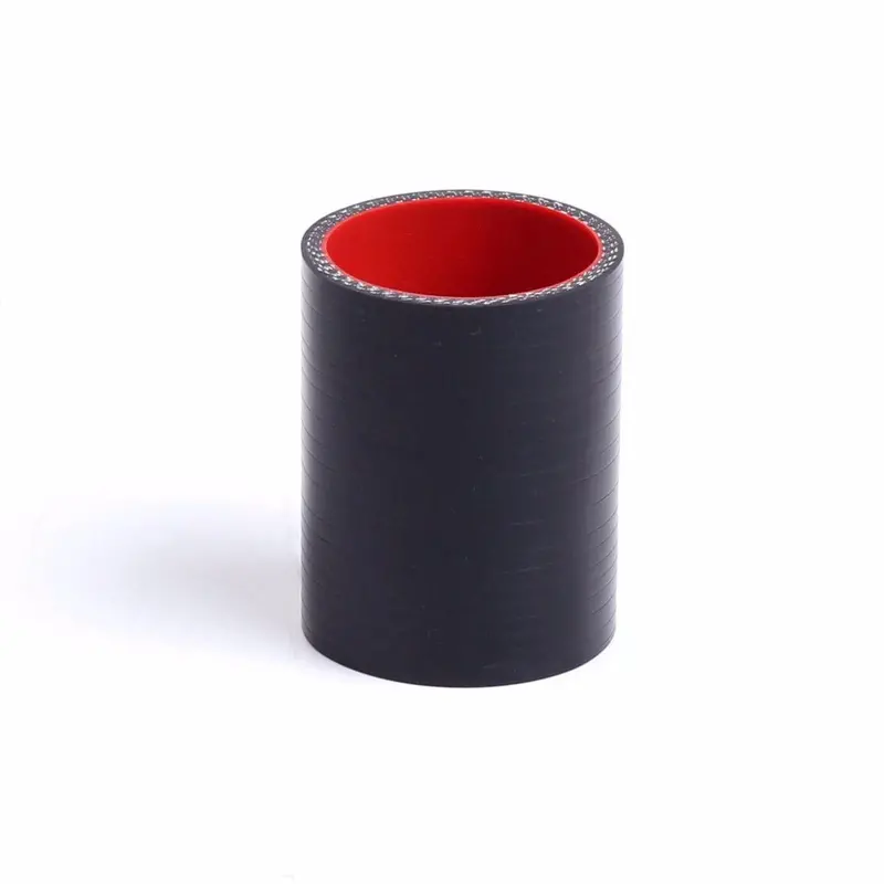 51Mm Straight Silicone Hose Pipe Black Red 2" Intercooler Radiator Coupler Turo 1