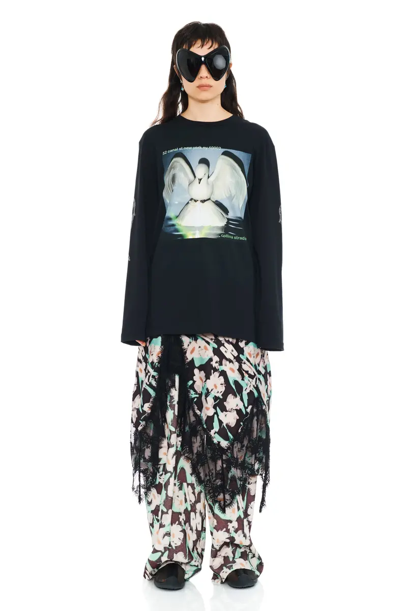 52 Canal L/S Rhinestone Graphic Tee 1