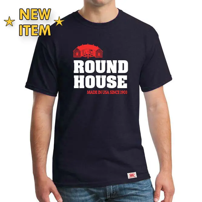 #621 Made In Usa Round House Big Text T-Shirt 1