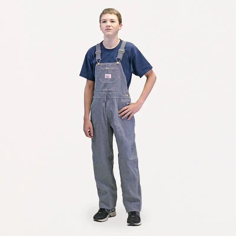 #63 Superior Youth Stripe Bib Overall 1