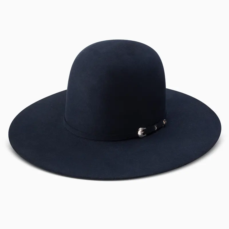 6X Navy Midnight Open Crown Cowboy Hat 1