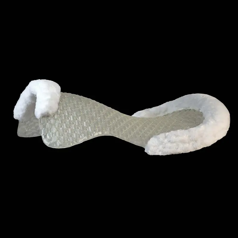 Acavallo Respira Airflow Gel Pad With Sheepskin 1