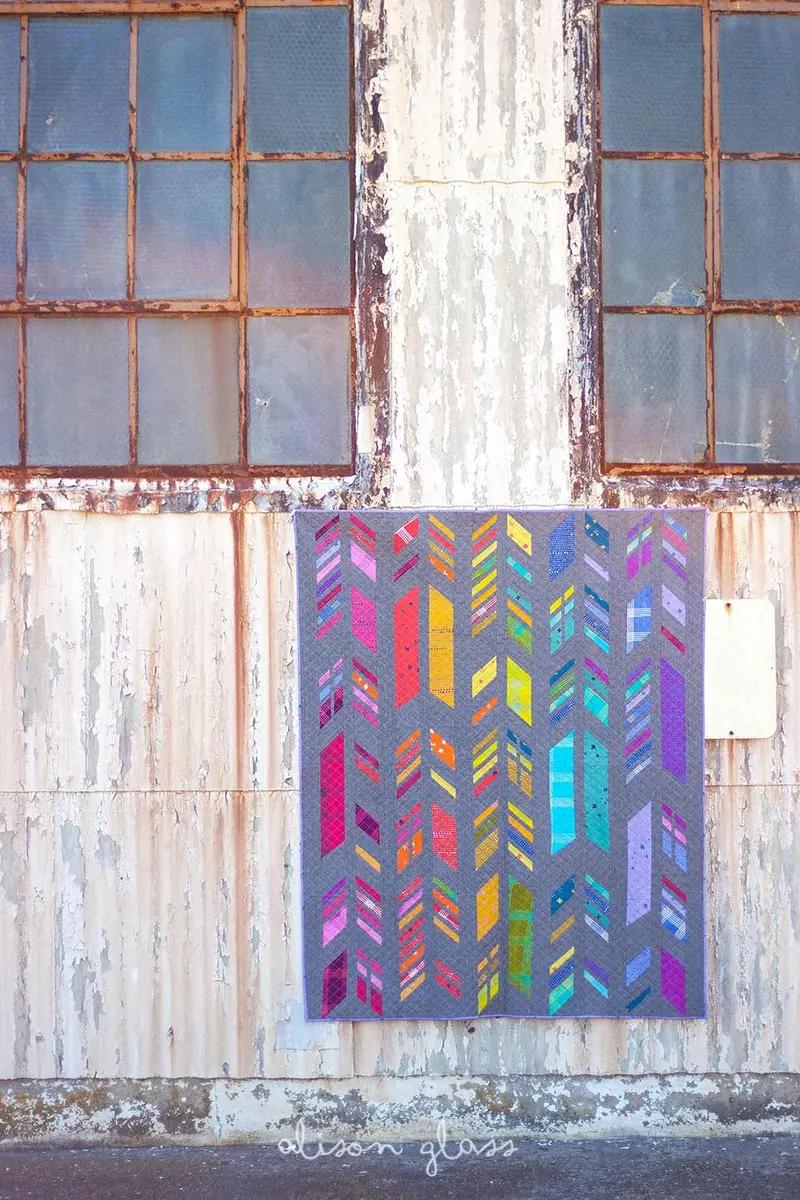 Alison Glass Feathers Quilt 1