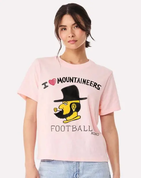 App State Mountaineers Sporty Charm Pink Ellie Perfect Tee 1