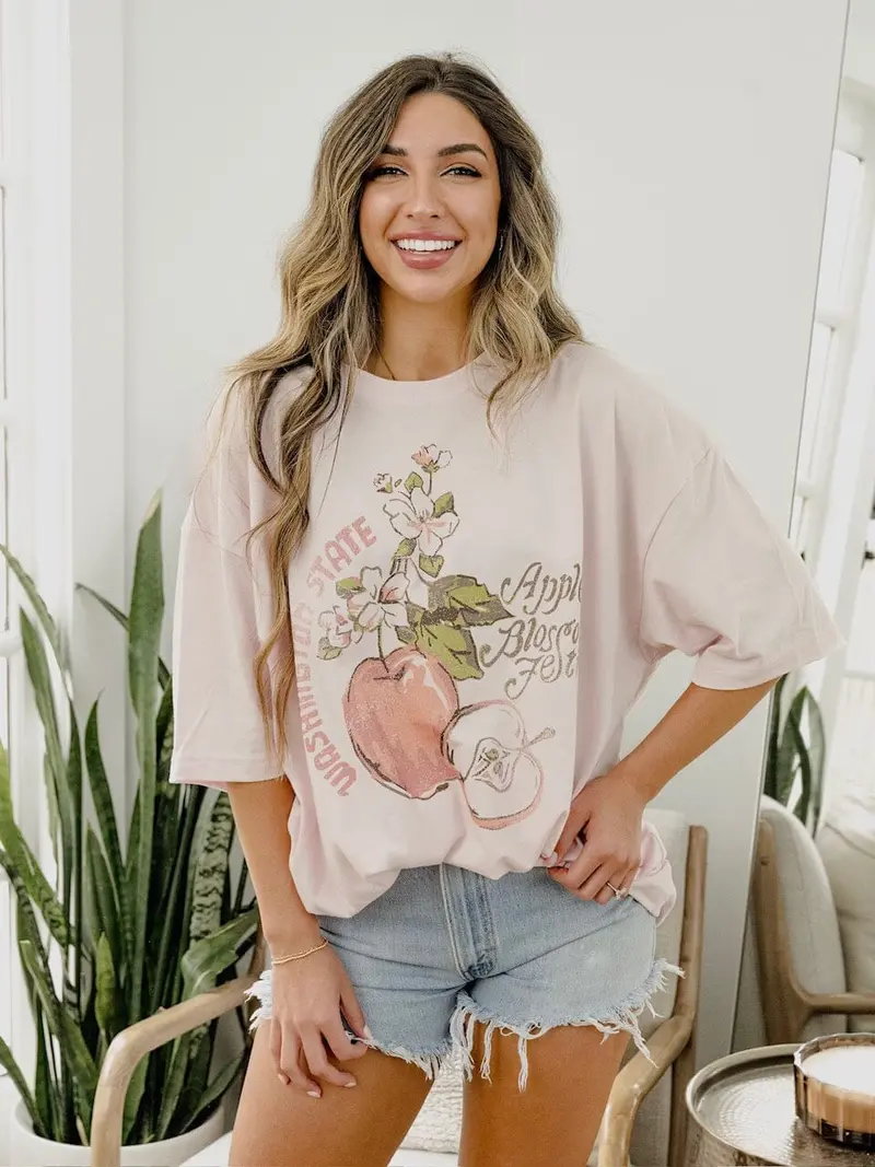 Apple Blossom Pink One Size Tee 1