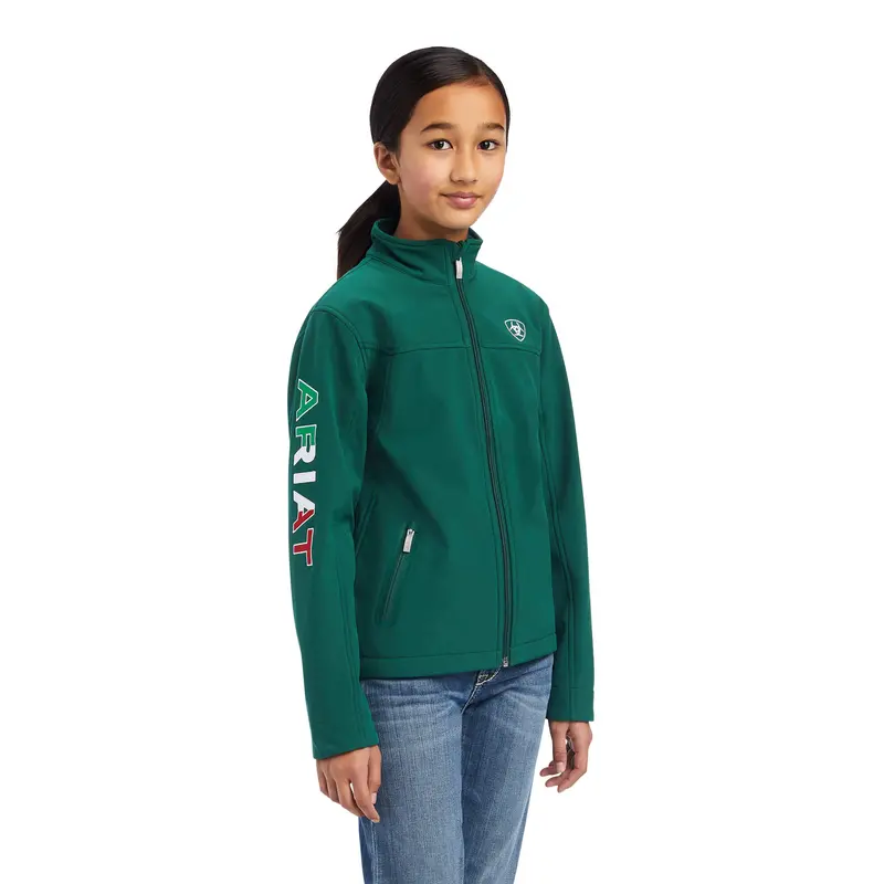 Ariat Girls' New Team Softshell Mexico Jacket 1