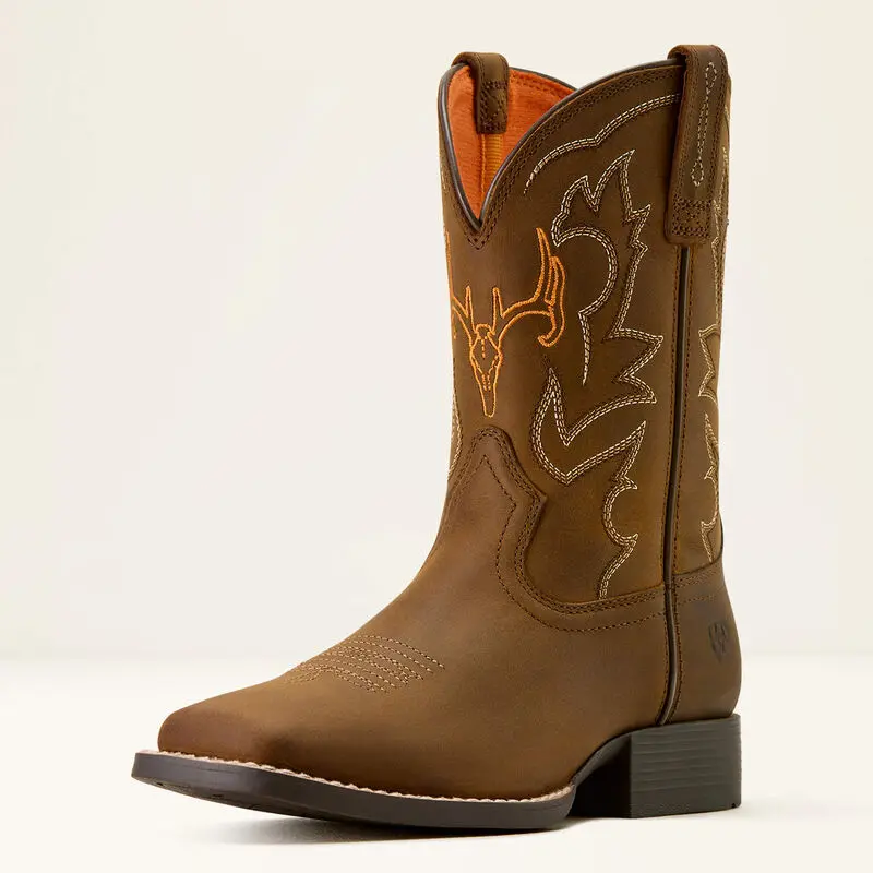 Ariat Kid's Deer Ridge Wide Square Toe Western Boot 1