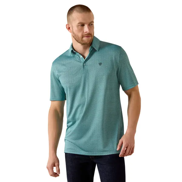 Ariat Men's All Over Print Short-Sleeve Polo 1
