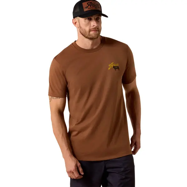 Ariat Men's Bbq Smoke Classic Fit Short-Sleeve T-Shirt 1
