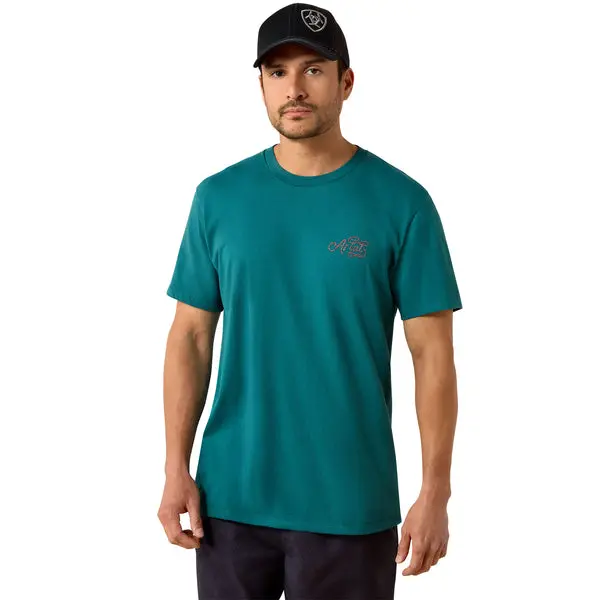 Ariat Men's Cattle Skull Freedom Classic Fit Short-Sleeve T-Shirt 1