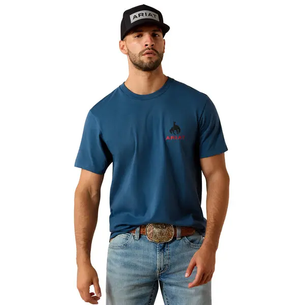 Ariat Men's Flag Bronco Classic Fit Short-Sleeve T-Shirt 1