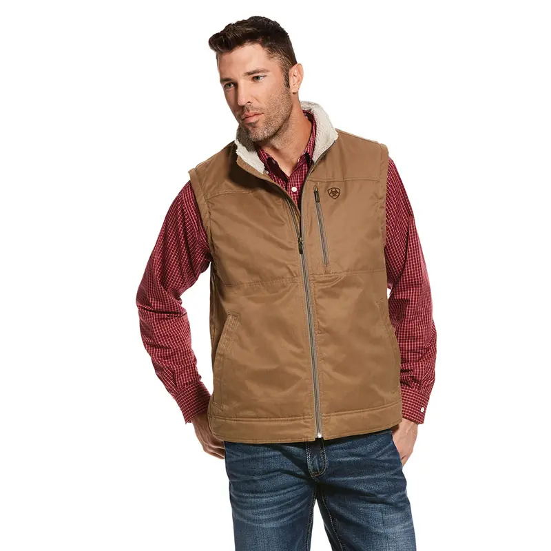 Ariat Men's Grizzly Canvas Vest 1