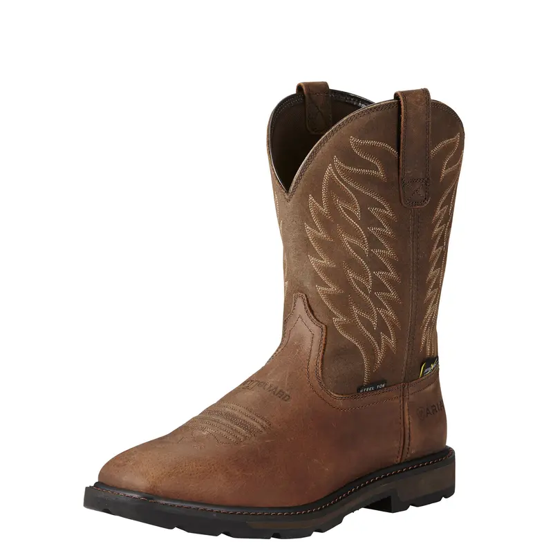 Ariat Men's Groundbreaker Wide Square Toe Metguard Steel Toe Work Boot 1
