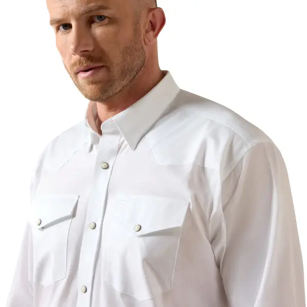 Ariat Men's Lightweight Twill Classic Fit Long-Sleeve Snap Shirt 1