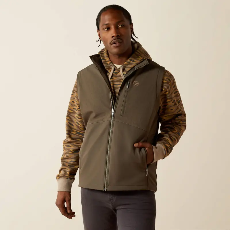 Ariat Men's Logo Softshell Vest 1