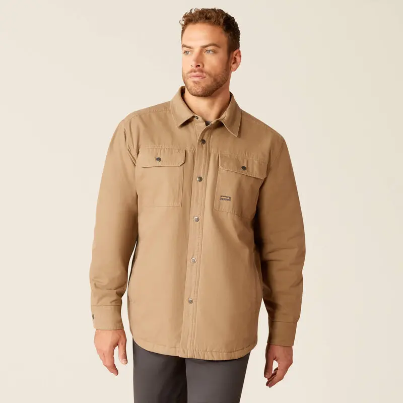 Ariat Men's Rebar Canvas Shirt Jacket 1