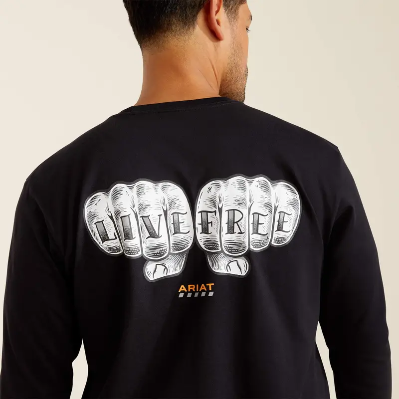Ariat Men's Rebar Cotton Strong Bare Knuckle T-Shirt 1