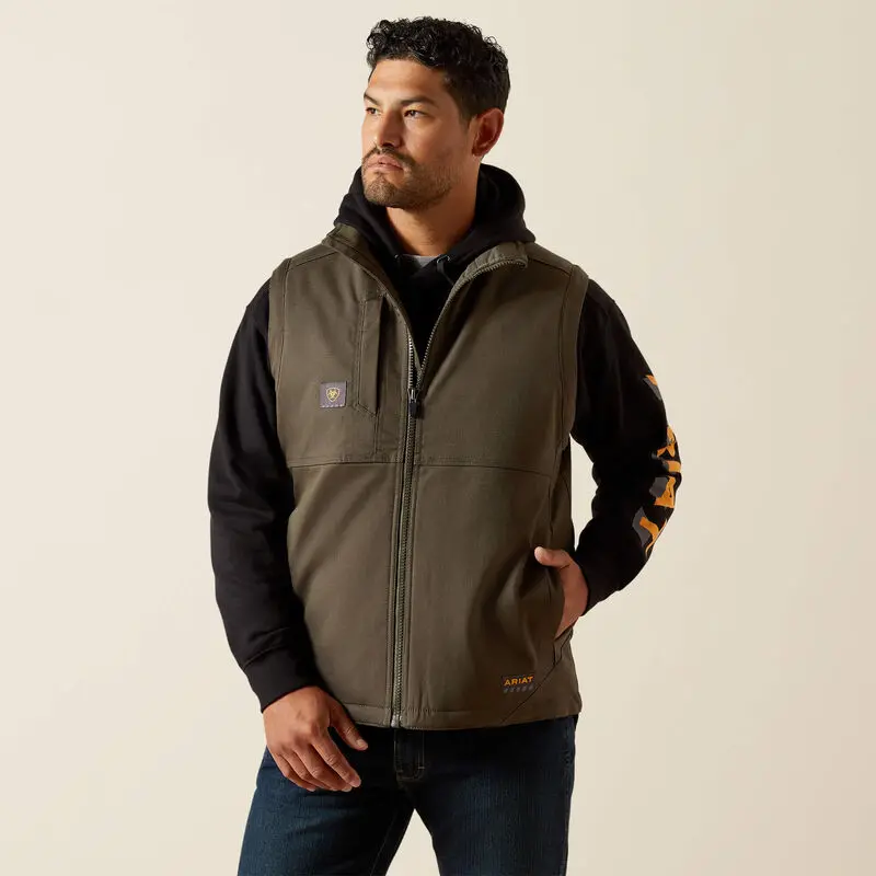 Ariat Men's Rebar Duracanvas Vest 1