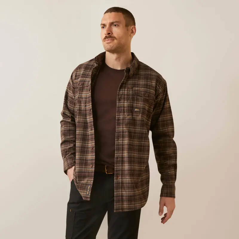 Ariat Men's Rebar Flannel Durastretch Work Shirt 1