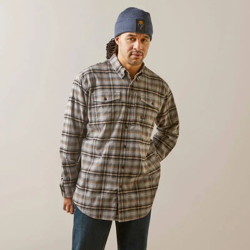 Ariat Men's Rebar Flannel Durastretch Work Shirt 1