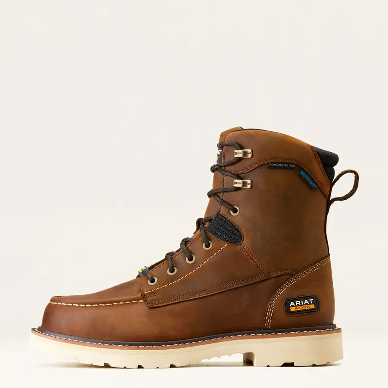 Ariat Men's Rebar Lift 8-Inch Waterproof Composite Toe Work Boot 1