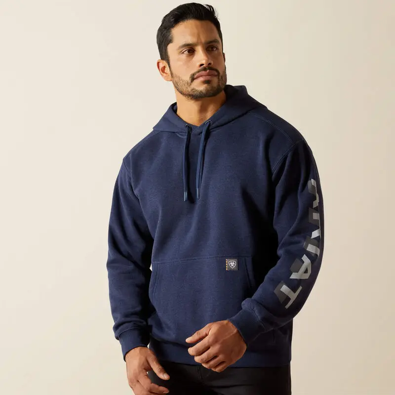 Ariat Men's Rebar Lightweight Logo Hoodie 1