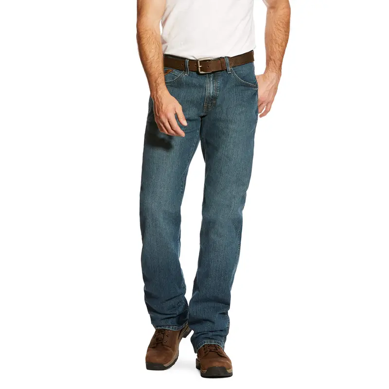 Ariat Men's Rebar M4 Relaxed Durastretch Basic Boot Cut Jean 1