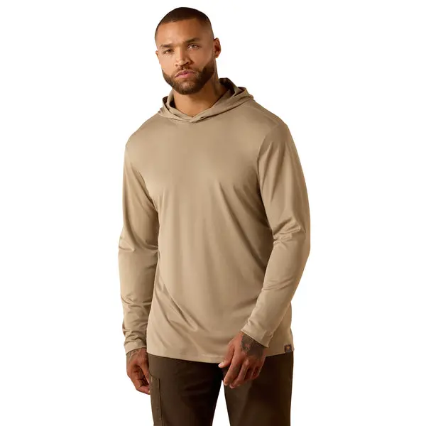 Ariat Men's Rebar Sunblocker Outdoor Hooded Long-Sleeve T-Shirt 1