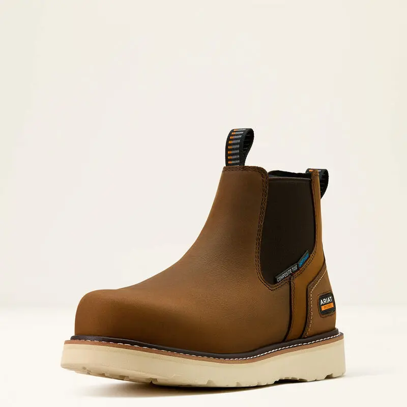 Ariat Men's Rebar Wedge Chelsea Waterproof Composite Toe Work Boot 1