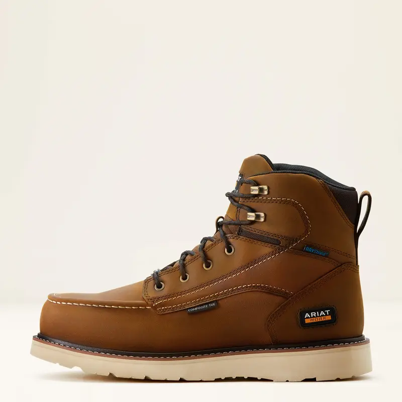 Ariat Men's Rebar Wedge Moc Toe 6-Inch Waterproof Composite Toe Work Boot 1