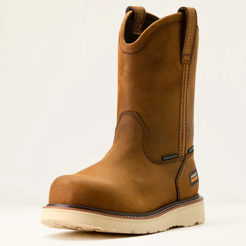 Ariat Men's Rebar Wedge Pull-On Waterproof Composite Toe Work Boot 1