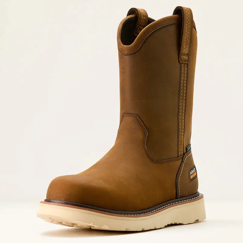 Ariat Men's Rebar Wedge Pull-On Waterproof Work Boot 1