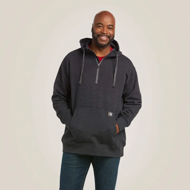 Ariat Men's Rebar Workman 1/4 Zip Hoodie 1