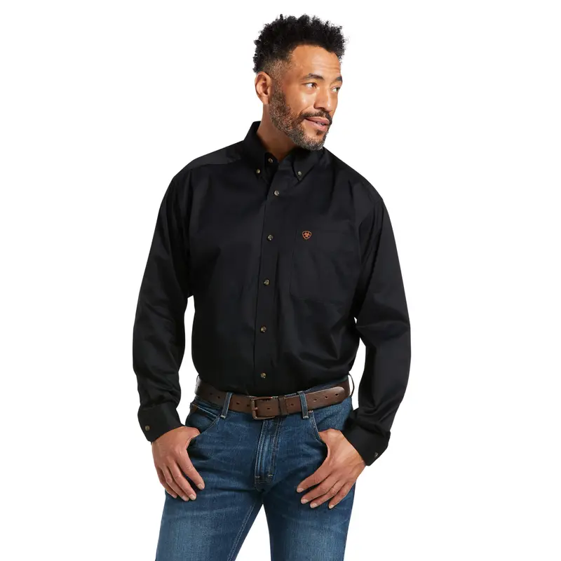 Ariat Men's Solid Twill Classic Fit Shirt 1