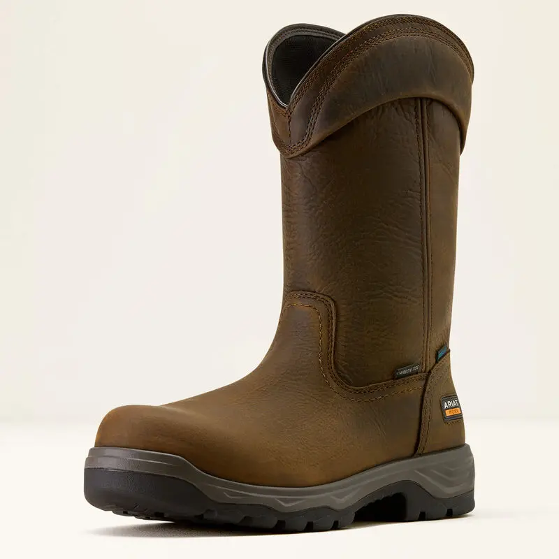 Ariat Men's Turbo Duratread Pull On Waterproof Carbon Toe Work Boot 1
