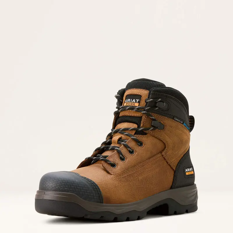 Ariat Men's Turbo Duratread Xtr 6-Inch Waterproof Carbon Toe Work Boot 1