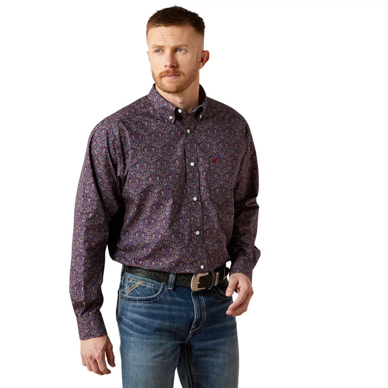 Ariat Men's Wrinkle Free Brendan Classic Fit Shirt 1